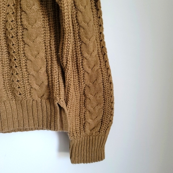 NWT J Crew Pom pom Cable Knit Sweater - Picture 4 of 7